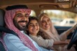 © Ali - Happy Middle Eastern Family in a Car