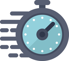 Poster - Stopwatch is running illustrating the concept of time passing