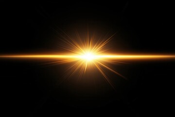 Wall Mural - lens flare and light overlay on black background.