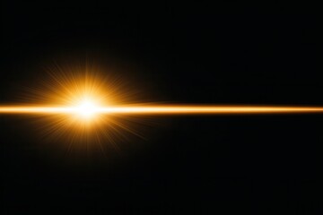 Wall Mural - lens flare and light overlay on black background.