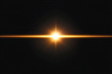 Wall Mural - lens flare and light overlay on black background.
