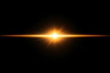 Wall Mural - lens flare and light overlay on black background.