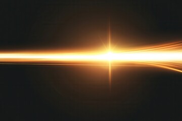 Wall Mural - lens flare and light overlay on black background.