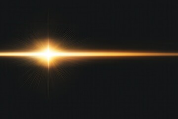 Wall Mural - lens flare and light overlay on black background.