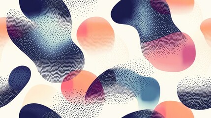 Poster - Seamless abstract pattern background fabric design print wrapping paper digital illustration texture wallpaper