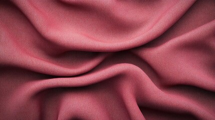 Poster - 3D rendering of dark pink fabric texture close up
