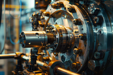 Poster - A machine with many parts and a lot of screws