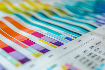 Poster - A colorful graph with many different colored bars
