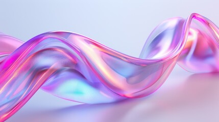 Abstract iridescent liquid swirl