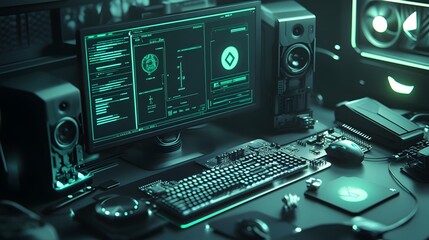 Update software application and hardware upgrade technology concept. 