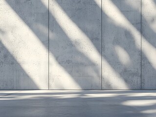 Poster - Minimalist Concrete Surface with Soft Shadows for Architecture or Industrial Themed Mockup Background