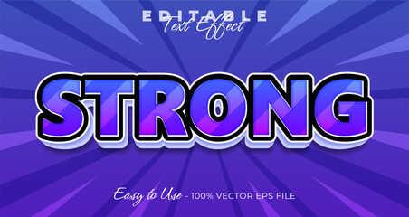Poster - Strong typography modern editable text effect