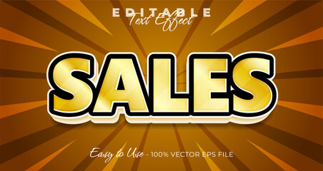 Poster - Sales typography modern editable text effect