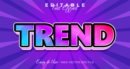 Poster - Trend typography modern editable text effect