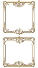 Poster - Classic Ornate Line Frames Perfect for Formal Documents and Awards