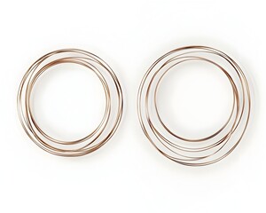 Poster - Minimalist Circular Line Frames for Stylish Logos and Seals on White Background