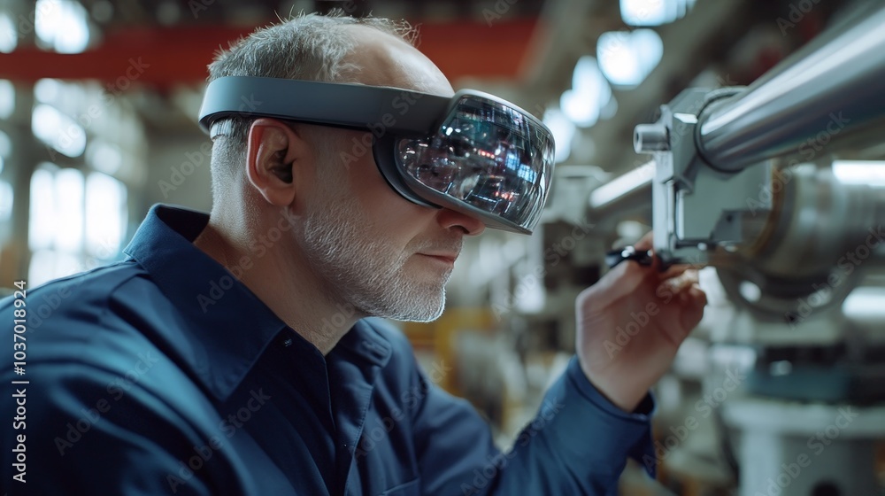 Exploring the Future of Manufacturing: A Technician Utilizing Augmented ...