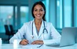 © Thierry - Asian female healthcare worker at a clinic, ready to assist patients.