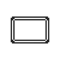 border frame rectangle pixel art