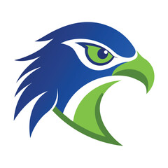 Sticker - Eagle Eye Logo Vector.