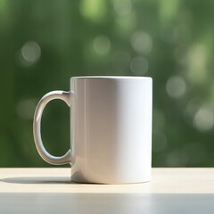 Wall Mural - Blank coffee mug mockup to add custom design