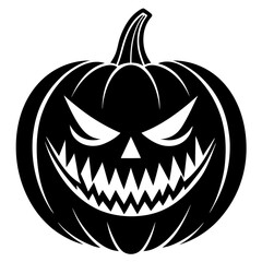 halloween pumpkin head fun vector 