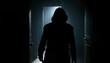 © Iveta - silhouette of robber in a dark room