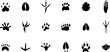 © oleg7799 - Paw print silhouette. Isolated paw print on white background