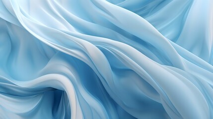 Wall Mural - Abstract Blue Fabric Swirls