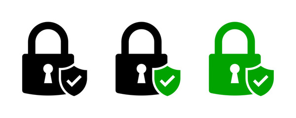 Wall Mural - security icon set
