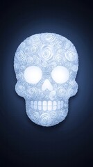 Sticker - Floral Skull.