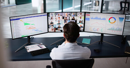 Poster - Online Work Video Conference Or Webinar