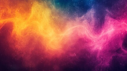 Wall Mural - abstract translucent background of blue pink yellow shades , fog, smoke, space, galaxy, sky, 3d, wal