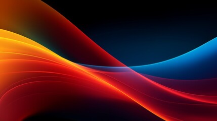 Wall Mural - abstract textural translucent background of blue red pink shades , on a black background waves on bl