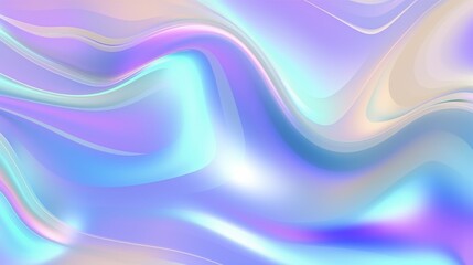 Wall Mural - Multicolored abstract background as shiny glossy shimmering liquid, silk, textile blue and pink, 3d. Background, wallpaper.