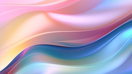 Wall Mural - Multicolored abstract background as shiny glossy shimmering liquid, silk, textile blue and pink, 3d. Background, wallpaper.