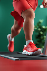 Dynamic movement on a treadmill exploring the energy of running in sports footwear