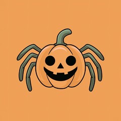 Poster - halloween pumpkin face