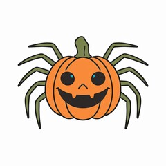 Poster - halloween pumpkin head