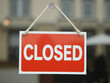 © Andreas Prott - A 'CLOSED' sign hanging in a shops or restaurants window. Reflections on the glass