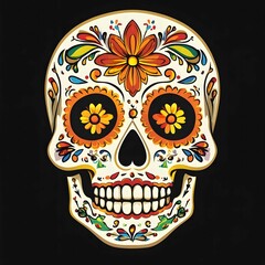 Wall Mural - Sugar Skull Illustration