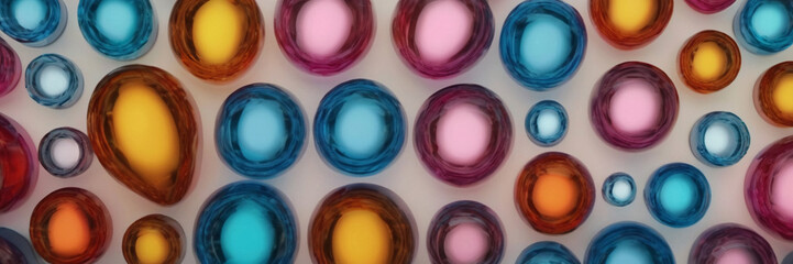 Wall Mural - abstract colorful circles geometric pattern wallpaper background