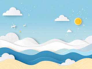 Poster - water background design