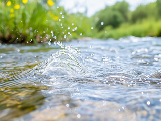 Poster - water flow effect
