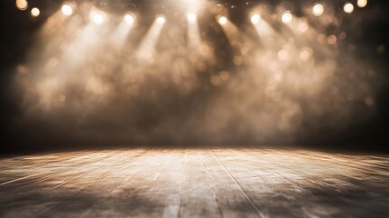 Canvas Print - Stage with Spotlight and Soft Focus Background Effects