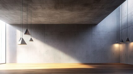 Poster - Modern Minimalist Interior Space with Natural Light