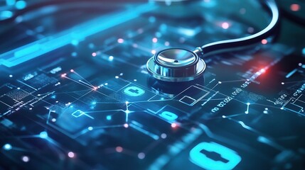 Poster - Digital Healthcare Technology with Stethoscope