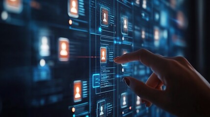Poster - Digital Interaction with User Profiles on Screen