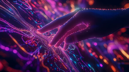 Poster - Digital Connection through a Vibrant Touch