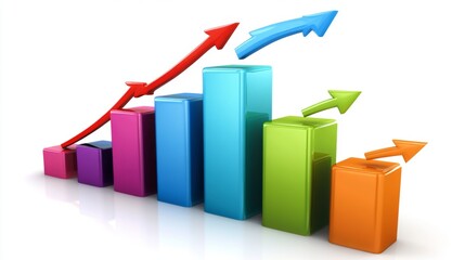 Poster - colorful graphs representing growth and success